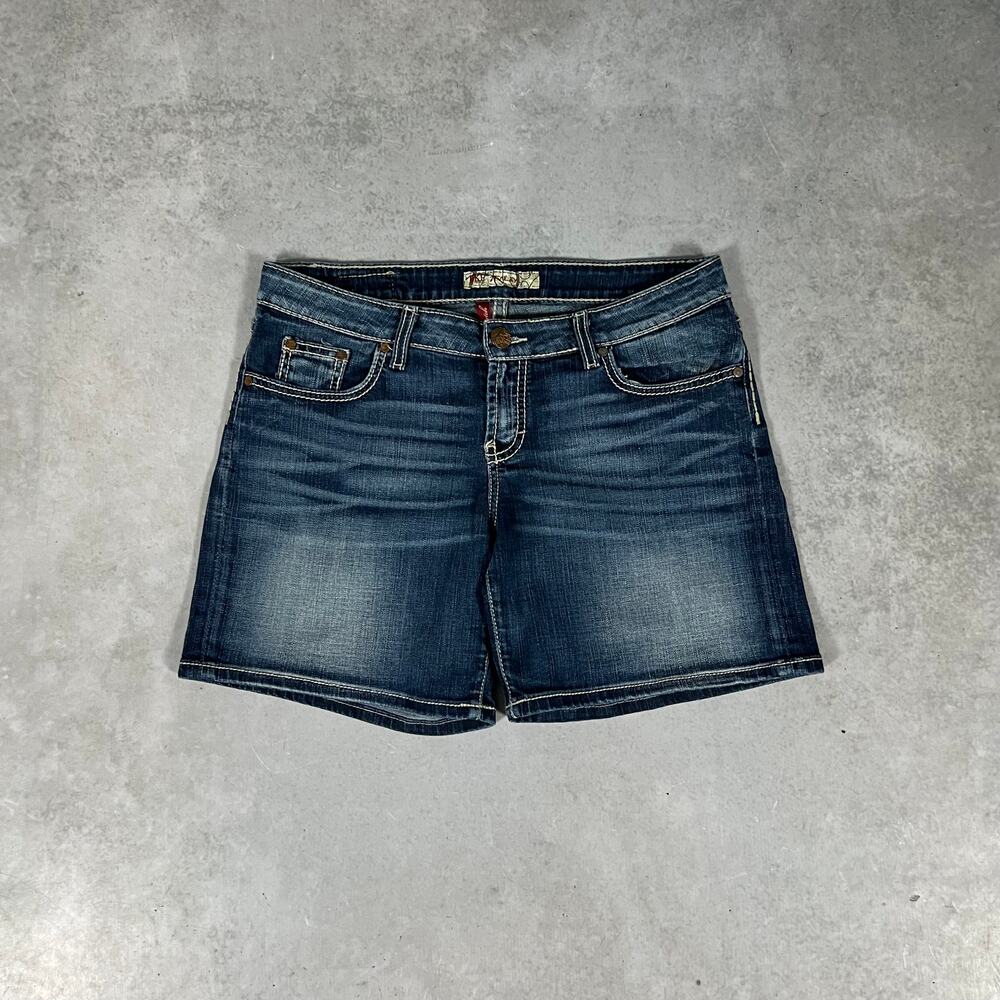 BKE Henley Mid Rise Denim Shorts Women's Size 30 Jorts